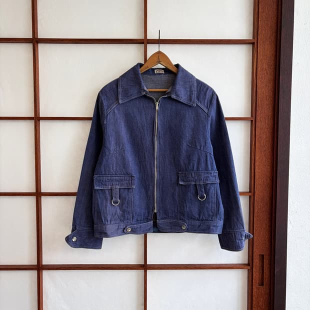 70년대 anvil 데님 자켓 Wms M-L 