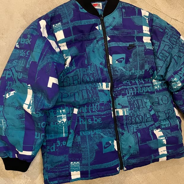 빈티지 90s 삼나스포츠 나이키 패딩