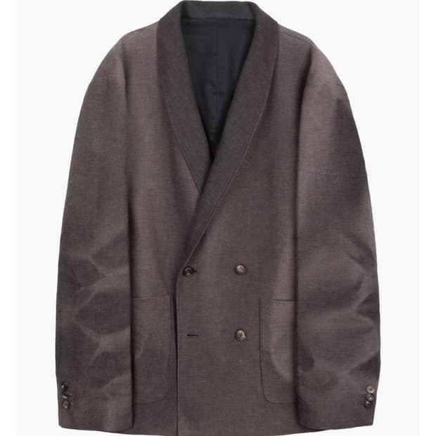 지용킴 썬블리치드 테일러드 블레이저 브라운 L 