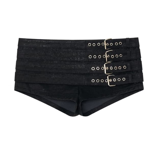 Bonnae Belted micro shorts (black) 1