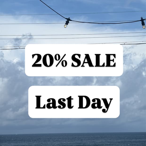 20%세일 마지막 날입키다!