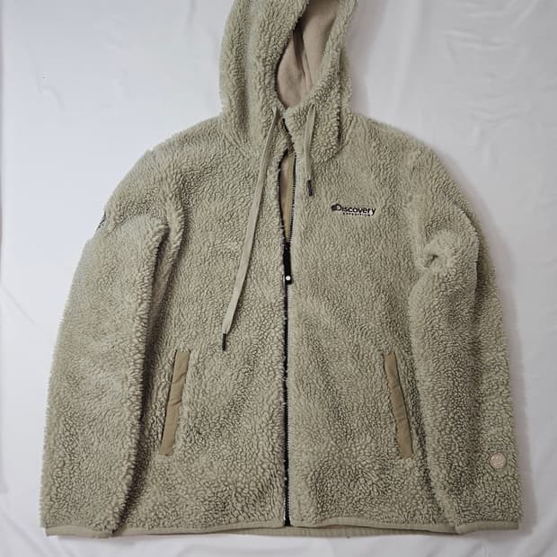 디스커버리 쉐르파 후리스 플리스 후드자켓 뽀글이 양털 95 써모라이트