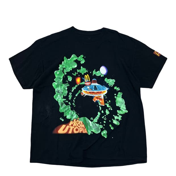 트레비스스캇 맥도날드 블랙 반팔티