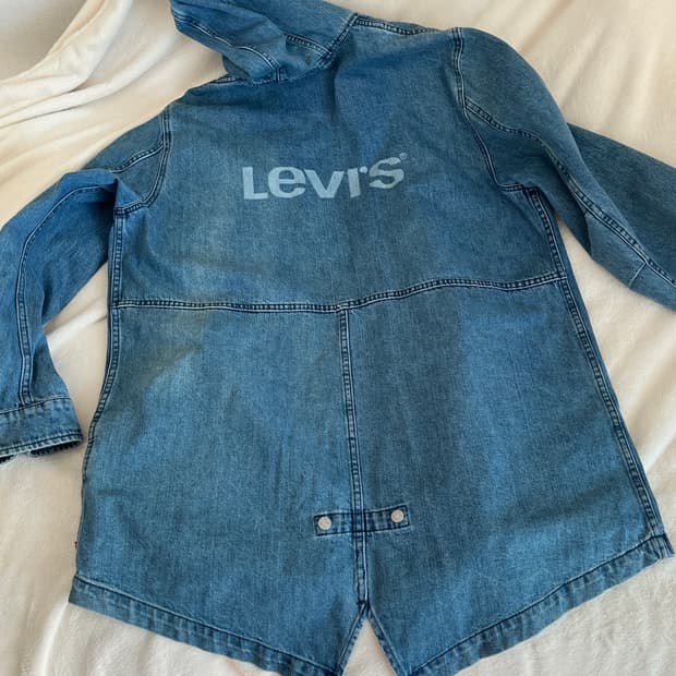 리바이스 데님 야상 후드 롱자켓 XL