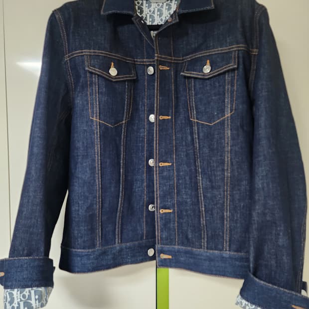 디올 데님 자켓 Dior 오블리크 데님자켓 50사이즈 100사이즈