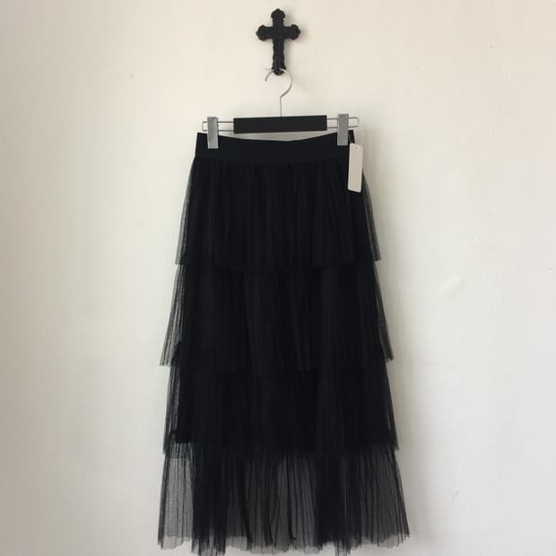 Sha layer long skirt