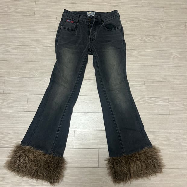 유쓰배쓰 퍼 데님 흑청s