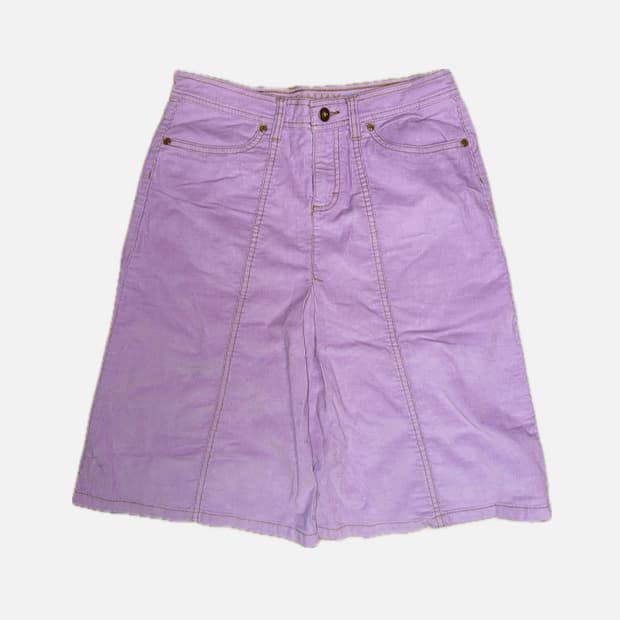 타미힐피거 y2k 퍼플 코듀로이 스커트