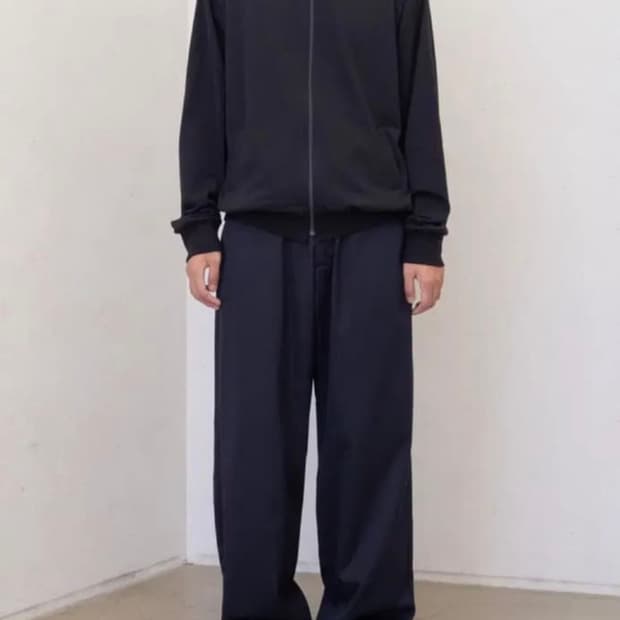 [3]하프시코드 드레시 팬츠 다크네이비