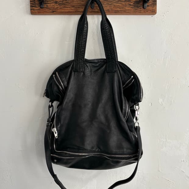 Alexander Wang 알렉산더왕 트루디 블랙 레더 토트백