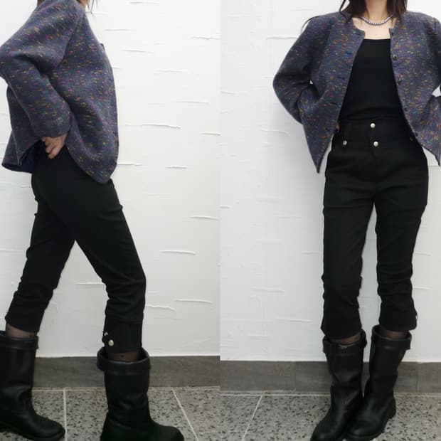 shadow violet tweed jacket