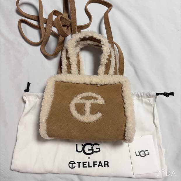 텔파 x 어그 체스트넛 미니 크로스백