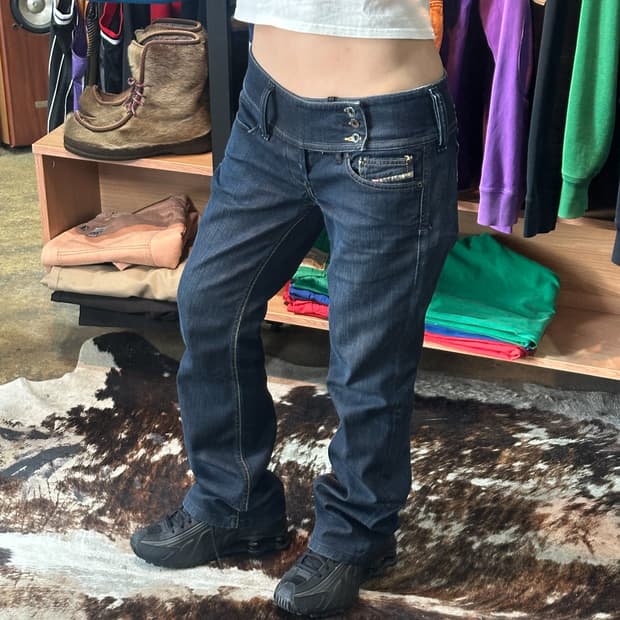 Diesel Cherock Boot Cut Denim Pants