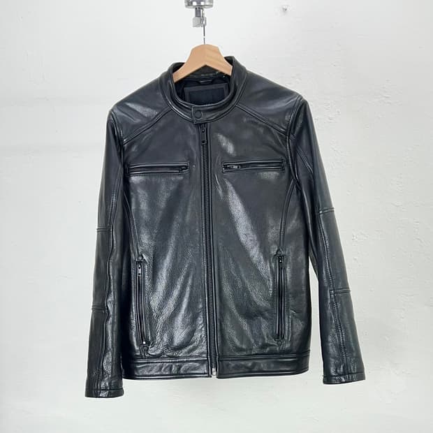 윌슨 레더 블랙 신슐레이트 제뉴윈 멀티 라이더 자켓