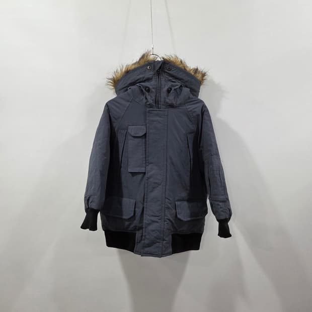 갭 키즈 후드 봄버 패딩 XS(4-5)