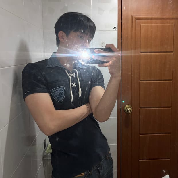 Dolce & Gabbana   denim 카라 반팔티 