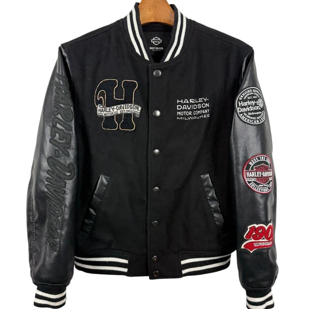 할리데이비슨 멀티패치 스타디움 바시티 자켓 S