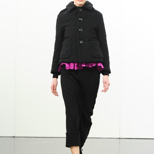 Padded Wool Half Coat