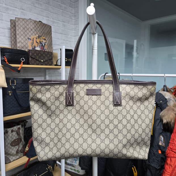 [특가][정품] 구찌 시그니처 토트백