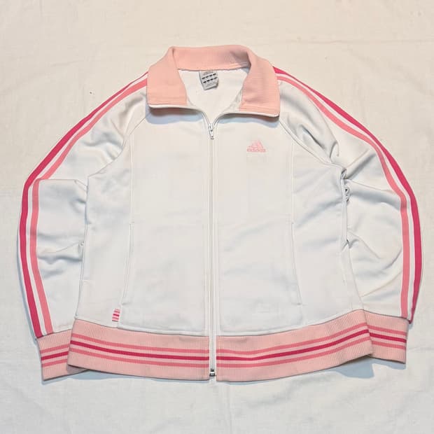 희귀) 아디다스 일본판 삼선 져지 베이비핑크
