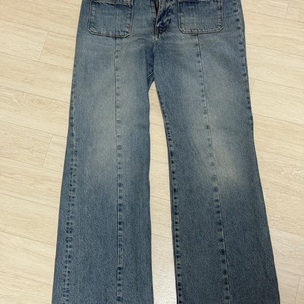 [30x32]Sunflower 블루 데님 와이드 팬츠