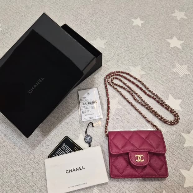 급처!!)샤넬 클레식 체인 카드홀더 아코디언 미니백