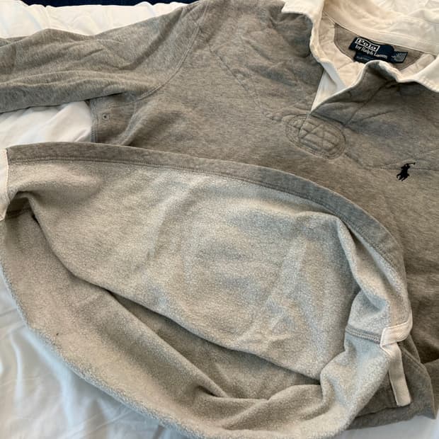 00s 폴로 랄프로렌 럭비티 럭비 셔츠 L 회색