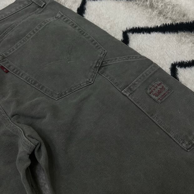 [30]리바이스568 스테이루즈 카펜더 데님팬츠/옅은카키