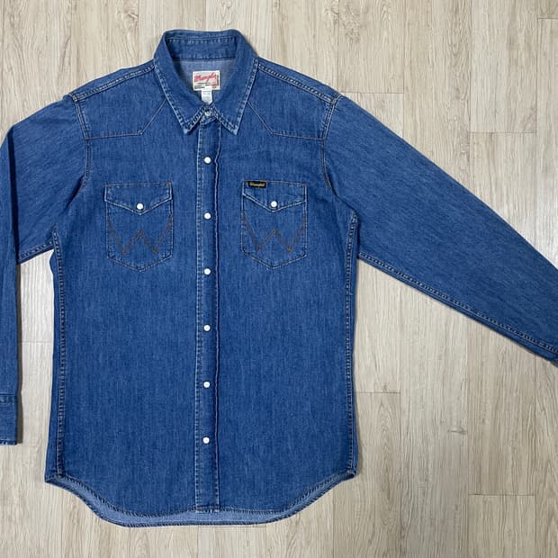 95~100) 60's 복각 랭글러 데님 웨스턴셔츠(RRL&LVC&폴로)