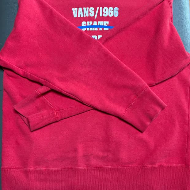 반스(Vans) 올드스쿨 오발 로고 맨투맨 Red [90s후반]