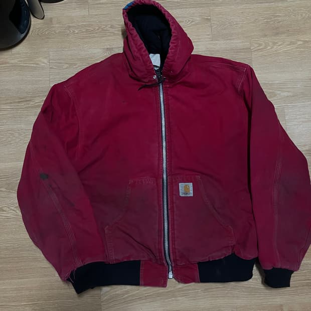 칼하트 빈티지 덕엑티브자켓 레드