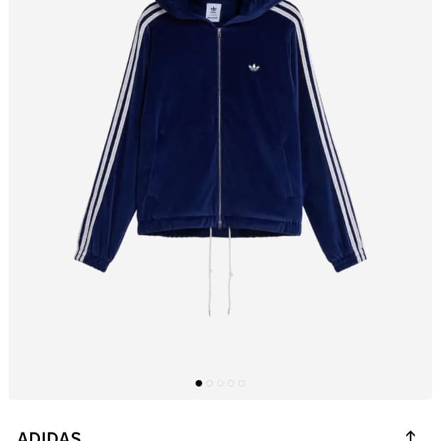 (M) 아디다스 웨일스 보너 벨루어 트랙 자켓 네이비