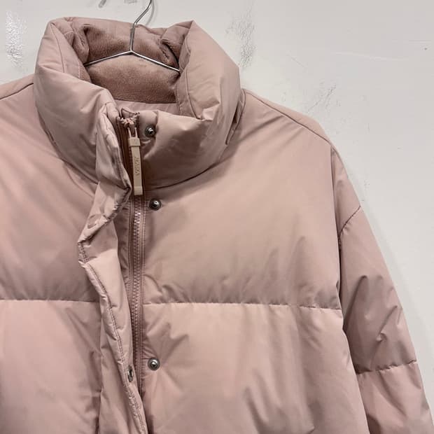 알레스카 덕다운 무지 숏푸퍼 패딩