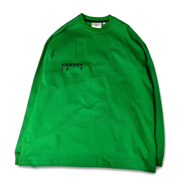 IEY 그린 맨투맨 롱슬리브 L