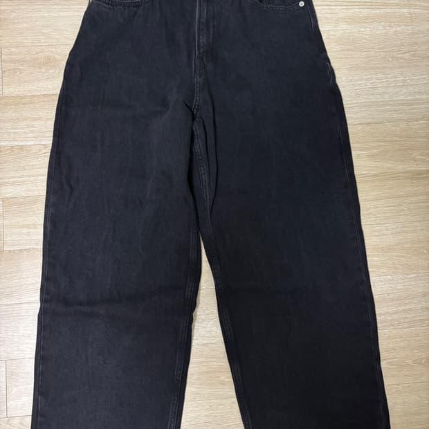 H&M 배기 팬츠 블랙 진