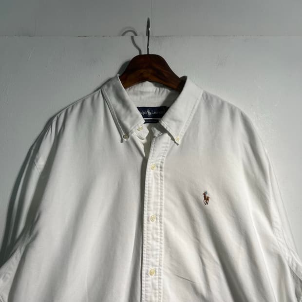 Polo 폴로 랄프로렌 화이트 옥스포드 셔츠 XL~2XL