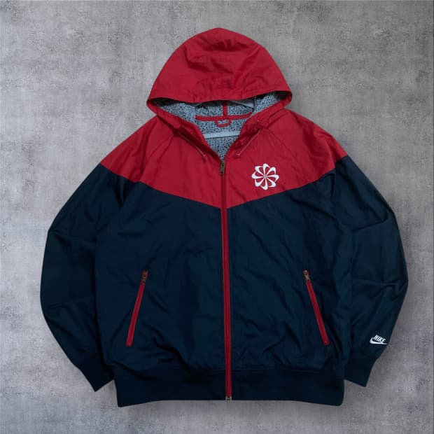 나이키 핀휠 로고 믹스 컬러 바람막이