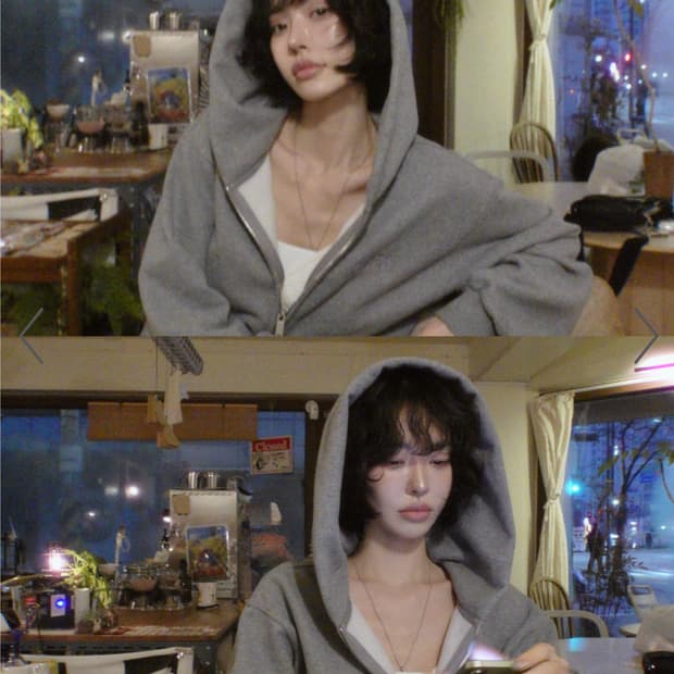 페일제이드 Fluffy Essential 후드집업 / 스웻팬츠 세트