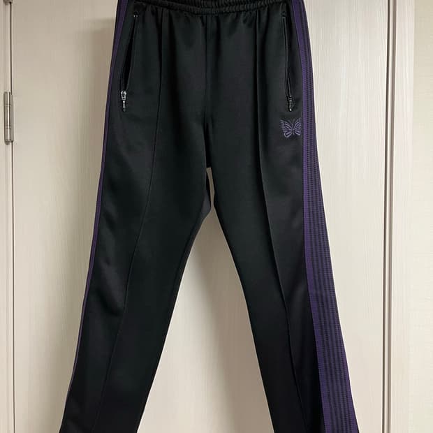 니들스 트랙팬츠 네로우 블랙/퍼플 S