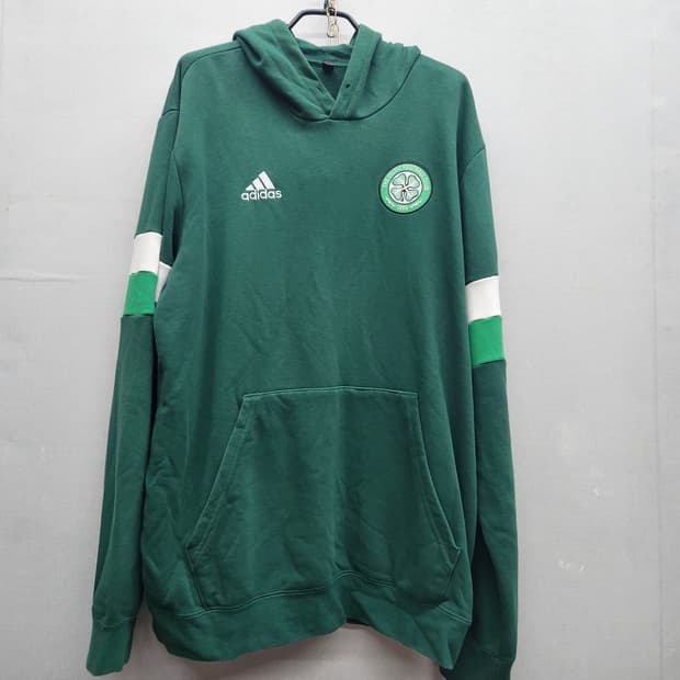 아디다스 fc셀틱 로고 후드티 2XL