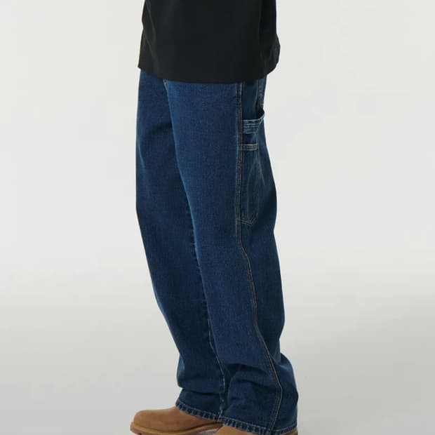 무신사 스탠다드 데님 와이드 카펜터 팬츠 딥 인디고 32