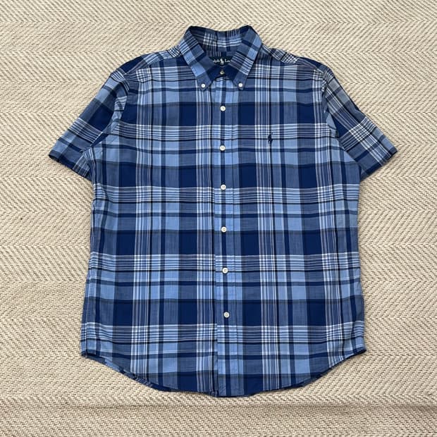 폴로 랄프로렌 체크 반팔셔츠 r3386