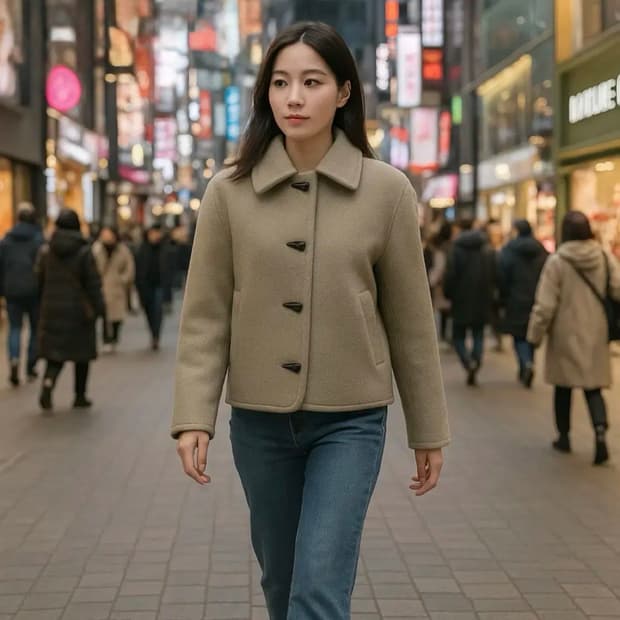 URAGO 유라고 21년 울70 부클 숏코트