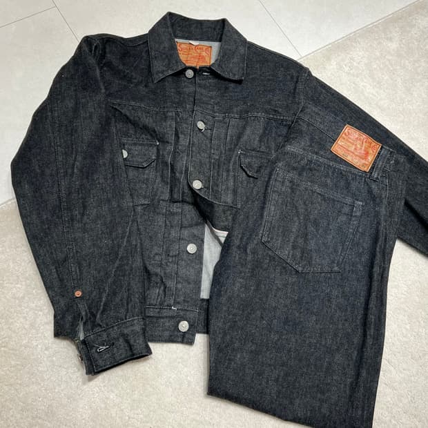 슈가케인 흑정 블랙 2세대 셋업 레굴러 스트레이트