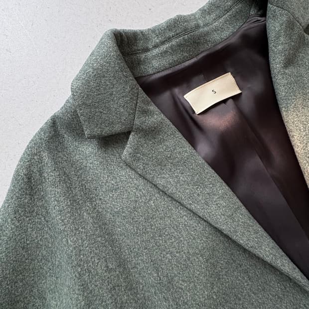 S 롱코트 민트그레이