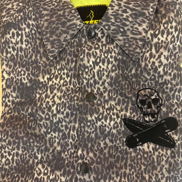 스틸휠즈 레오파드 코치자켓 L