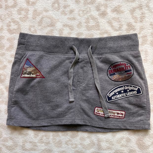 Jeep Printed cotton skirt