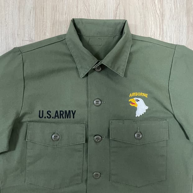 95) 미군 에어본 독수리 카키셔츠