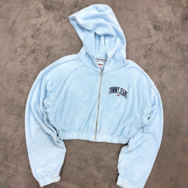 타미 크롭 후드집업S