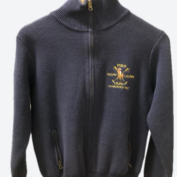 폴로 랄프로렌 자수 니트 가디건 집업